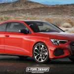 Nuova Audi A3 S3 2021, il Rendering della versione Coupé