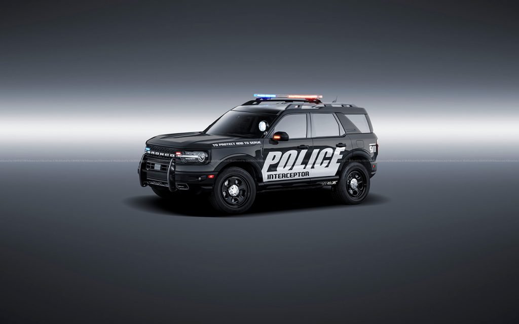 Ford Bronco Interceptor 2021, il Rendering per la Polizia Usa