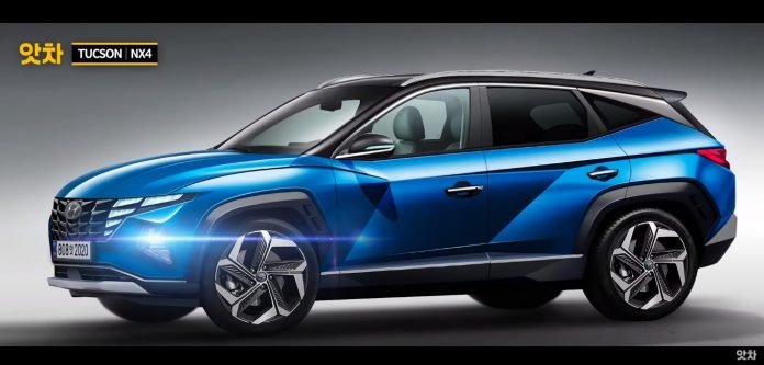 Nuova Hyundai Tucson 2021, i Rendering a colori in Anteprima