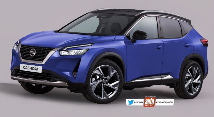 Nuova Nissan Qashqai 2021, il design in Anteprima Rendering