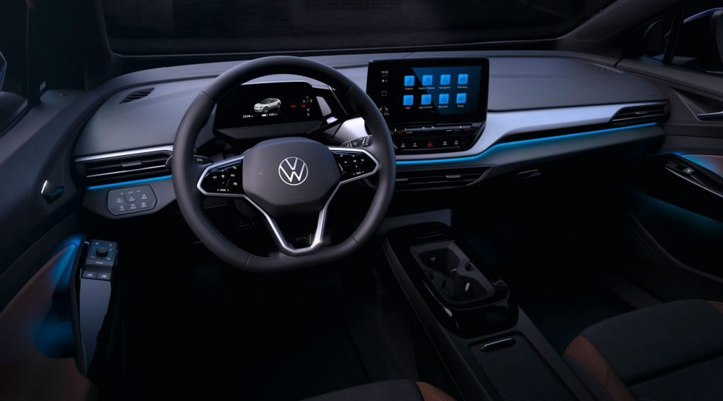 Nuova Volkswagen ID.4 2021, gli interni in Anteprima