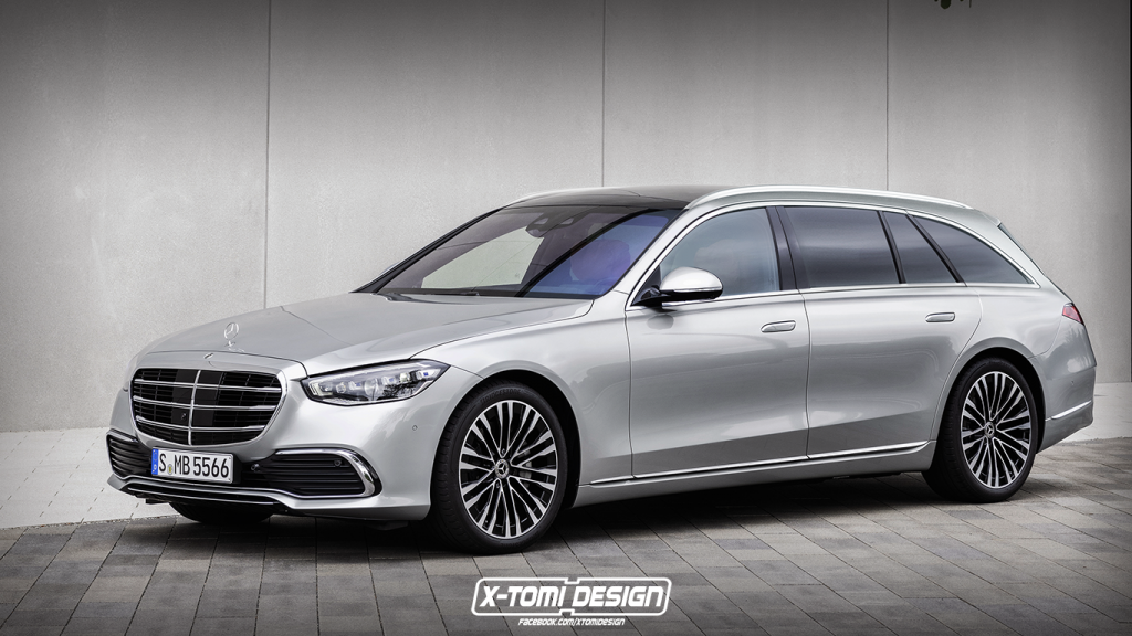 Nuova Mercedes-Benz Classe S 2021, il Rendering della Station Wagon