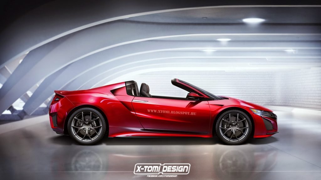 Nuova Honda NSX Cabrio 2021, il Rendering in anteprima