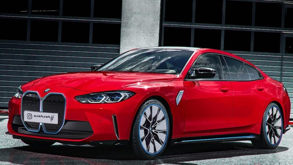 Nuova BMW i4 2021, il rendering della elettrica a 4 Porte
