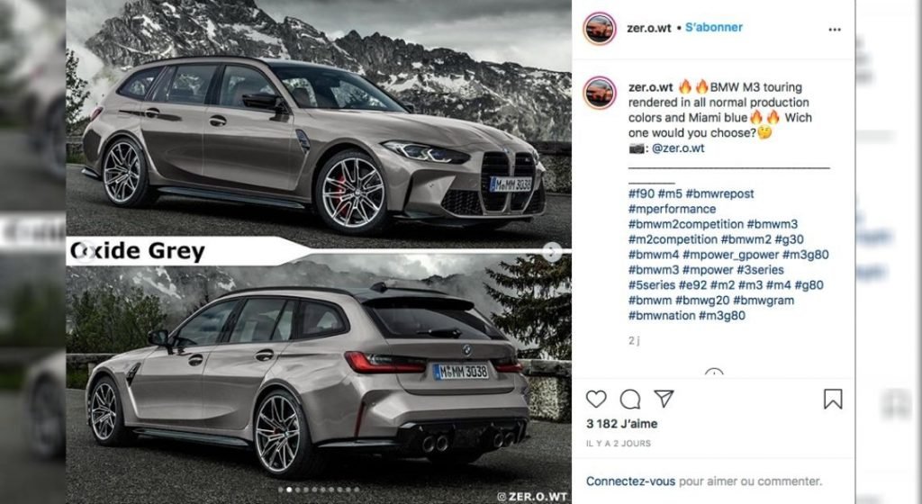 Nuova BMW M3 Touring 2021, il Rendering svela il Design in Anteprima