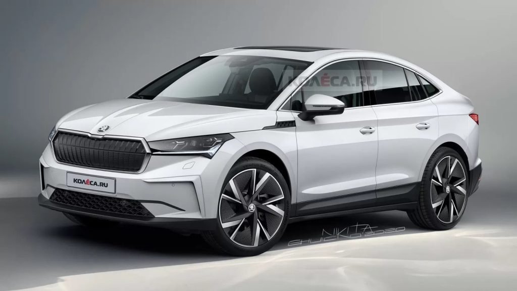 Nuova Skoda Enyaq iV 2021, ecco il Rendering della coupé