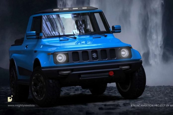 Nuova Suzuki Samurai 2021, il rendering in Anteprima
