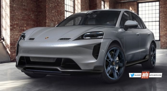Nuova Porsche Macan 2022, Anticipazioni e Rendering della versione Elettrica
