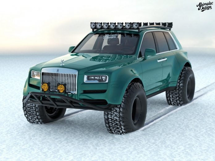 Nuova Rolls-Royce Cullinan 2021, il Rendering della versione Estrema
