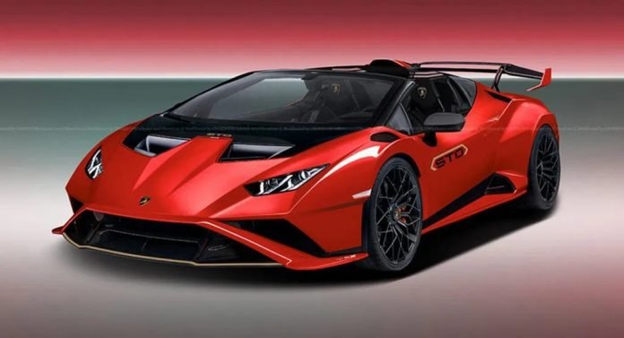 LAMBORGHINI HURACAN STO 2021, IL RENDERING DELLA SPYDER