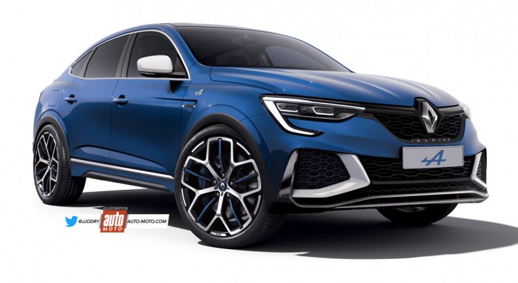Nuova Renault Arkana Alpine 2021, il Rendering in Anteprima