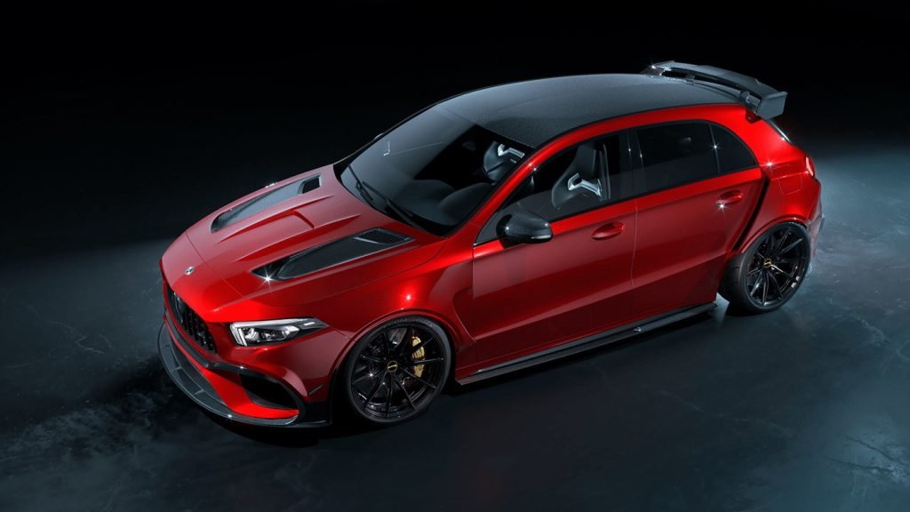 Nuova Mercedes-Amg A45 S 2021, il Rendering della Black Series