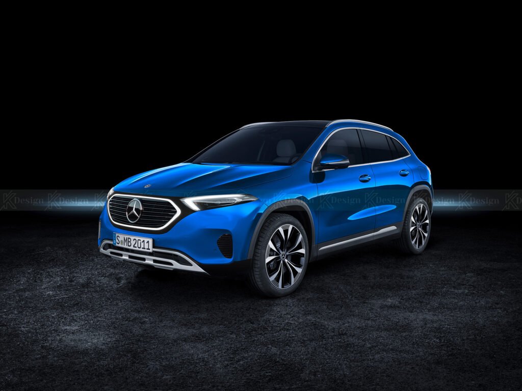 Nuova Mercedes-Benz EQA 2022, il Crossover elettrico in Rendering