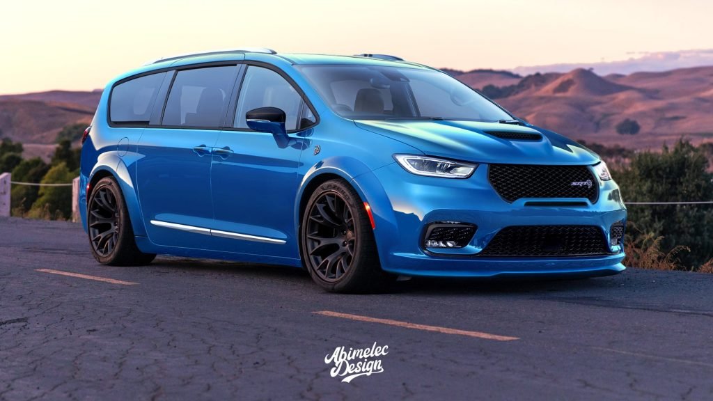 Chrysler Pacifica Hellcat 2022, il Rendering con il V8 6.2