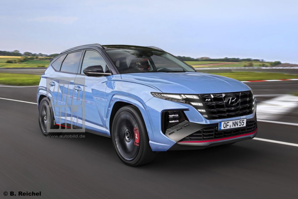 Nuova Hyundai Tucson N 2022, Anteprima Rendering