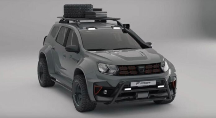 Dacia Duster 2021, in off-road estermo con Prior Design