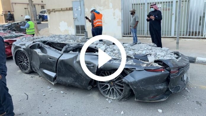 Crolla il parcheggio in Arabia Saudita, è tragedia di Supercar [VIDEO]