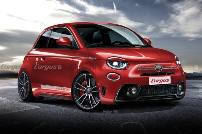 Nuova Fiat 500 Abarth 2022, il Rendering elettrico