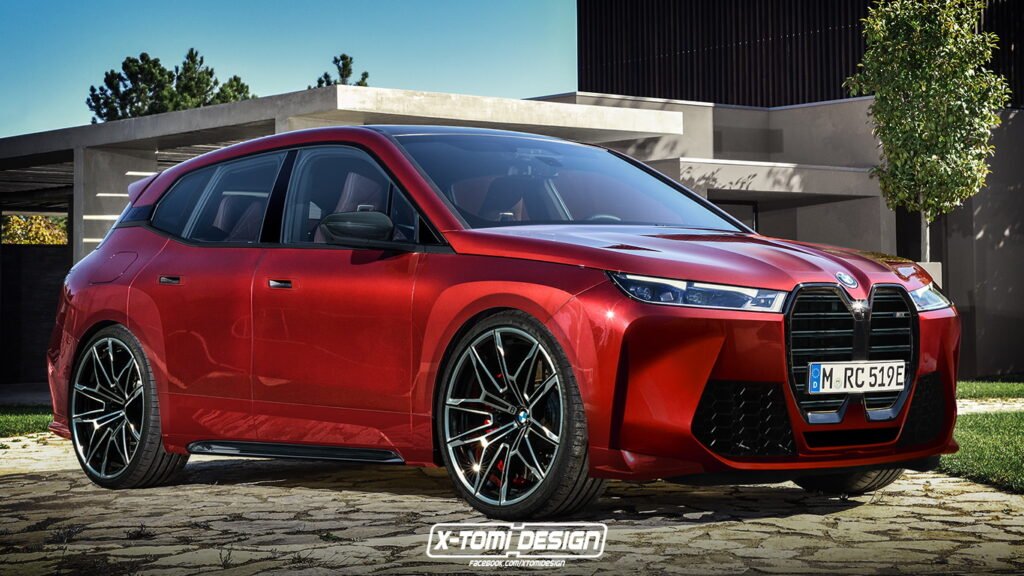 Nuova BMW iX 2022, il Rendering della Versione M