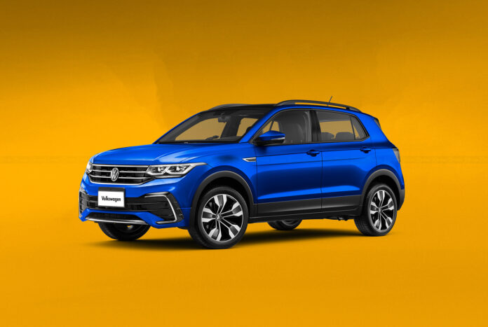 Nuova Volkswagen T-Cross 2022, Restyling in Anteprima Rendering