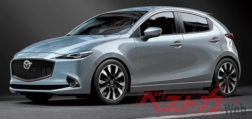 Nuova Mazda 2 2022, i Rendering della mini Mazda 3