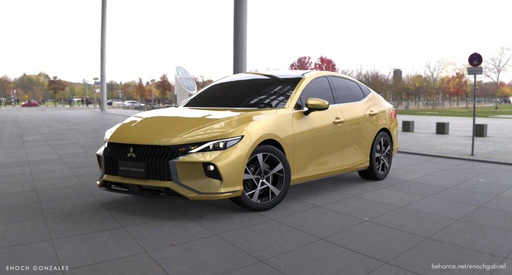 Nuova Mitsubishi Lancer 2022, il Rendering che non vedremo