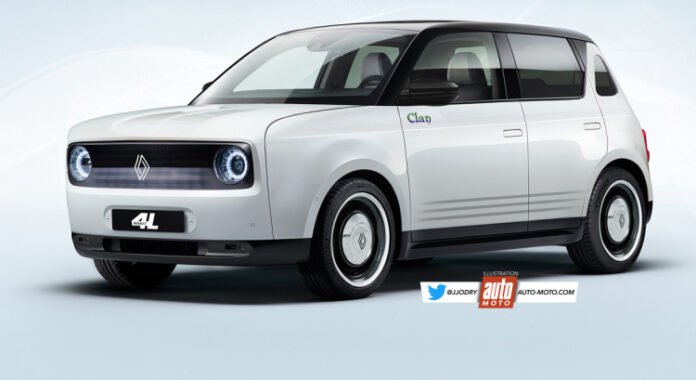 Nuova Renault 4 2022, il Rendering della Elettrica Low Cost
