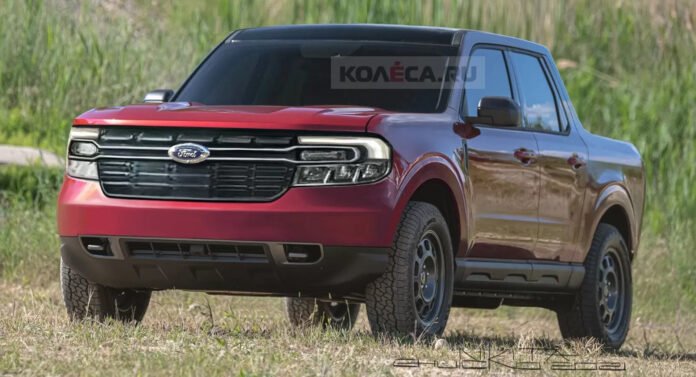 Nuovo Ford Maverick 2022, il pickup su base Bronco Rendering