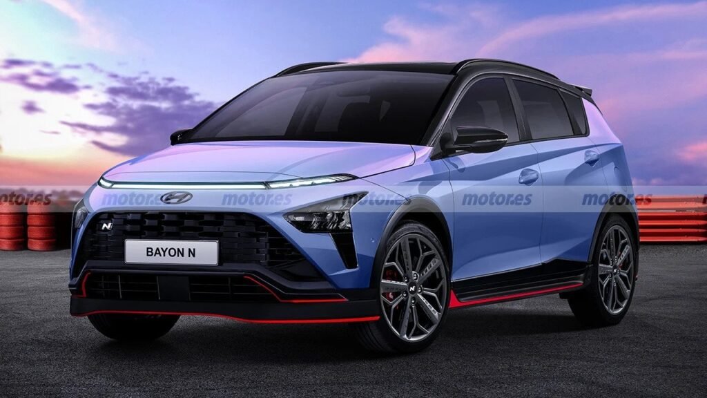 Nuova Hyundai Bayon N 2022, il Rendering sfida Ford Puma ST