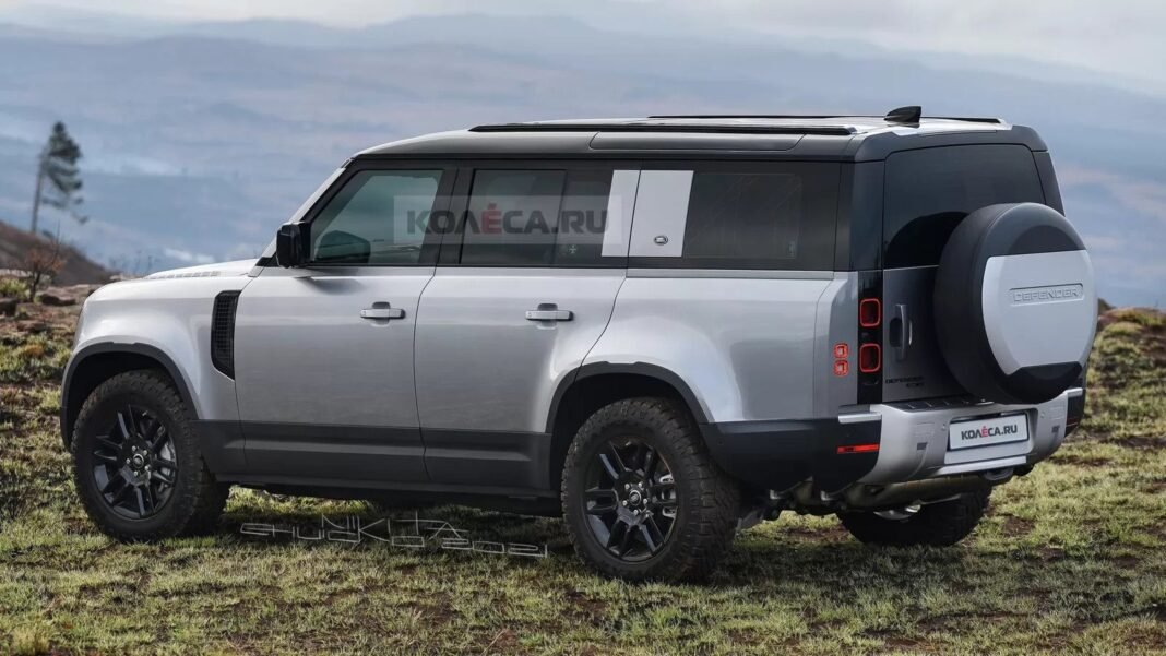 Nuova Land Rover Defender 130 2022, Rendering in Anteprima