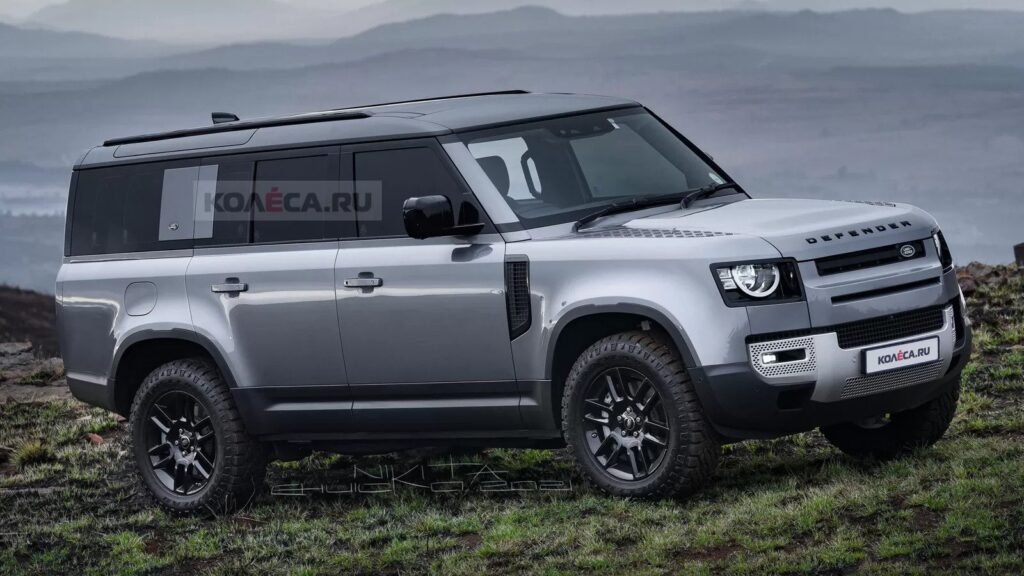 Nuova Land Rover Defender 130 2022, Rendering in Anteprima