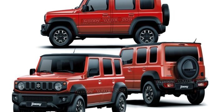 Nuova Suzuki Jimny 2021, Rendering della versione 5 porte