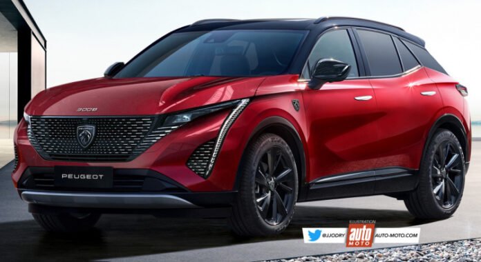 Nuova Peugeot 3008 2023, il Rendering in Anteprima