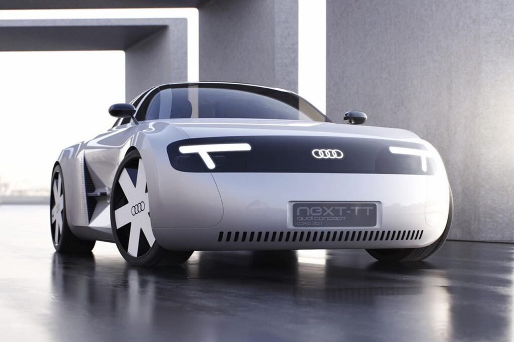 Nuova Audi TT 2023, il Rendering della versione 100% elettrica