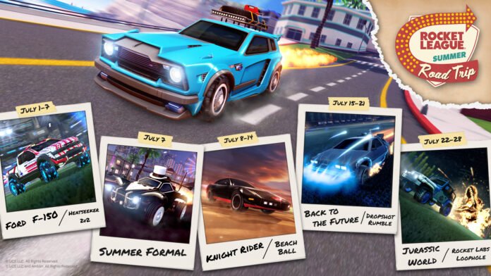 Rocket League arrivano le auto originali con il Summer Road Trip