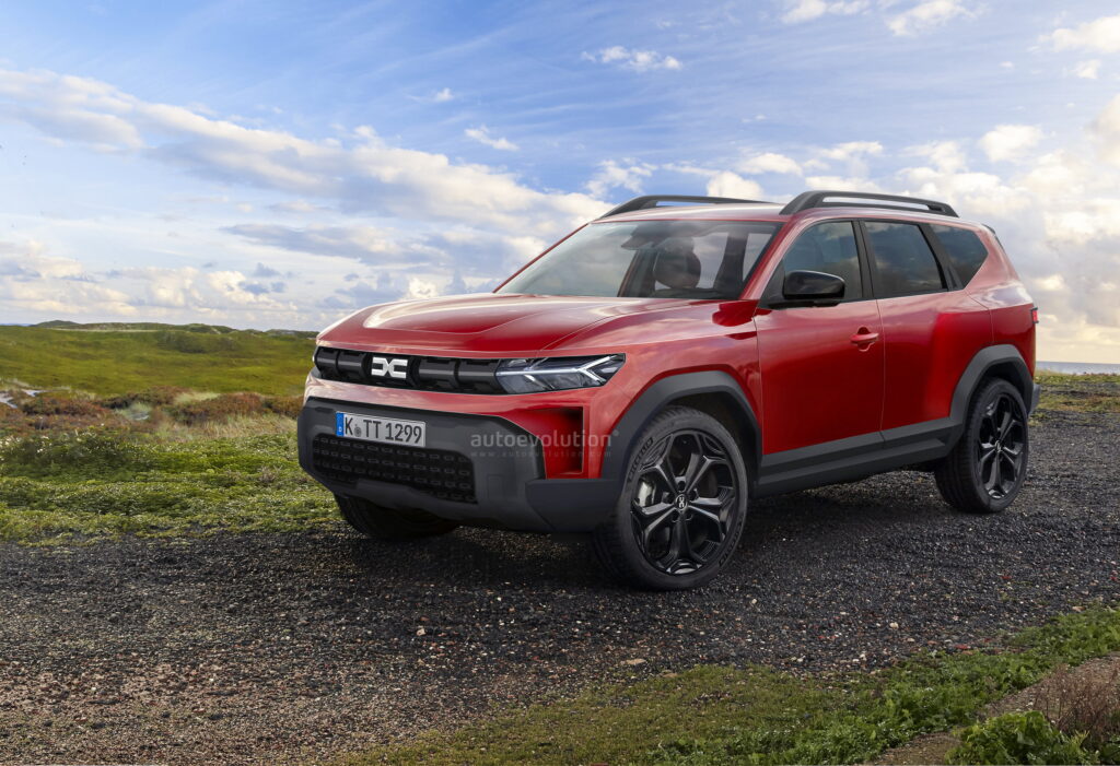 Nuova Dacia Bigster 2023, la Duster 7 posti in Rendering