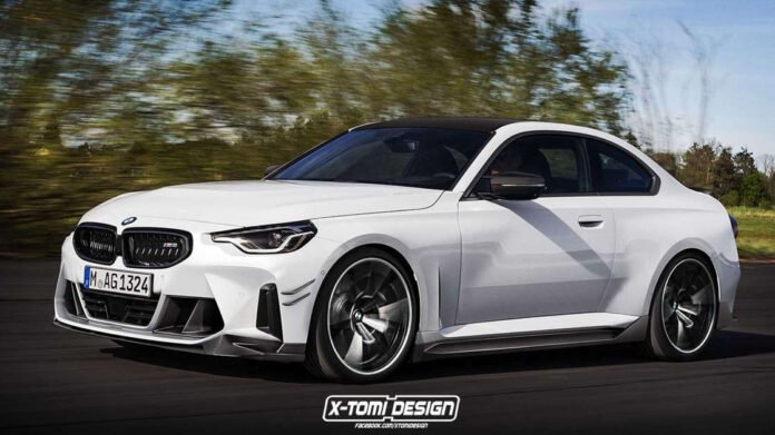 Nuova BMW M2 2022, il Rendering in Anteprima