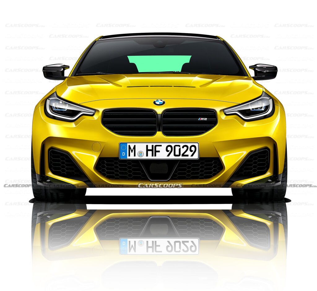 Nuova BMW M2 2022, Rendering e dati tecnici in Anteprima