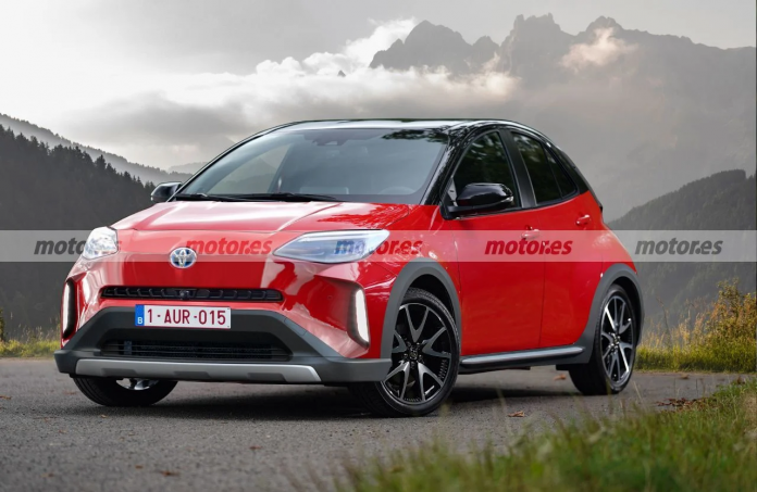 Nuova Toyota Aygo Cross 2022, il Rendering in Anteprima