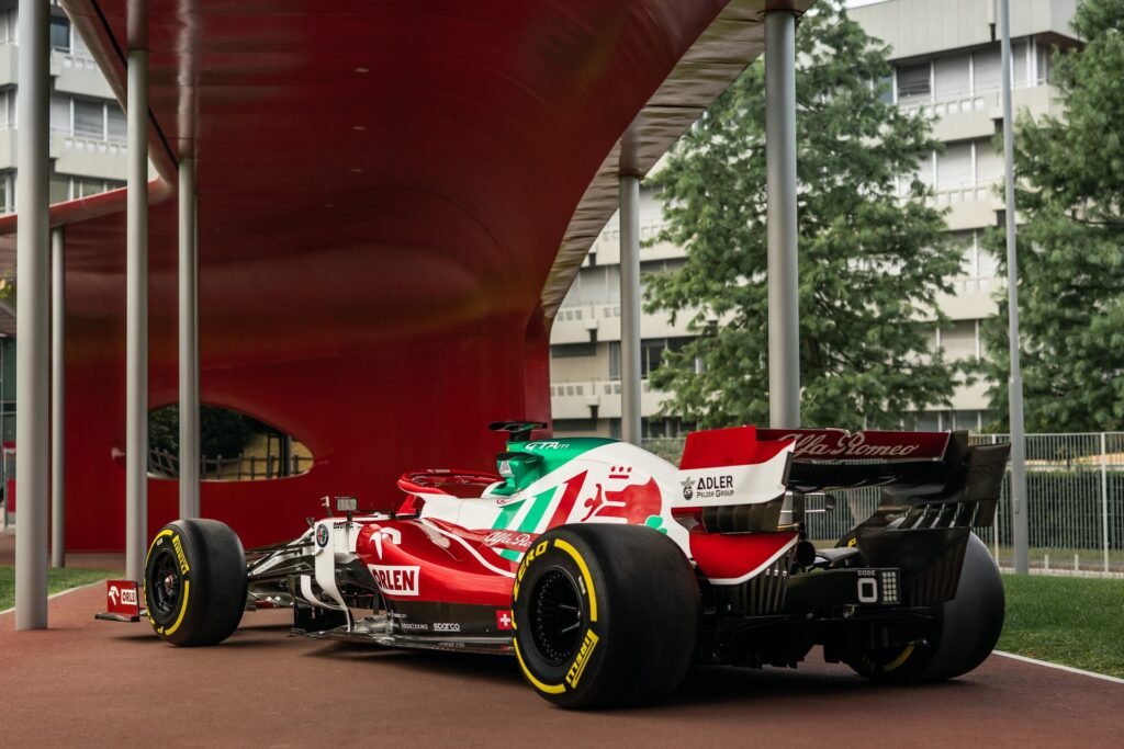 Alfa Romeo Racing a Monza con la livrea speciale del 1950