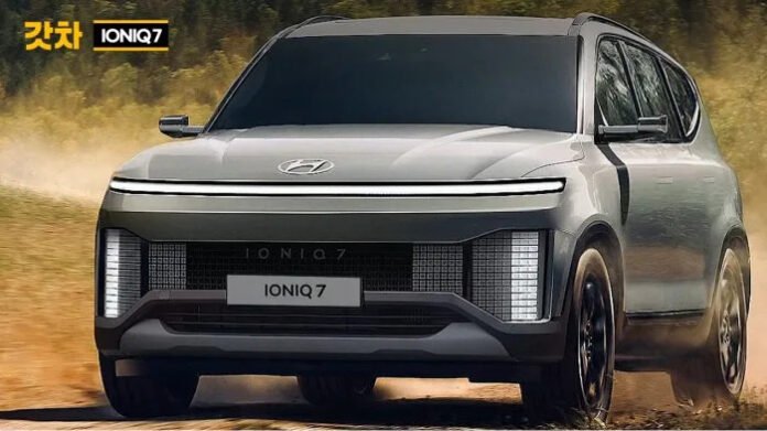 Nuova Hyundai Ioniq 7 2023, rendering e anteprima