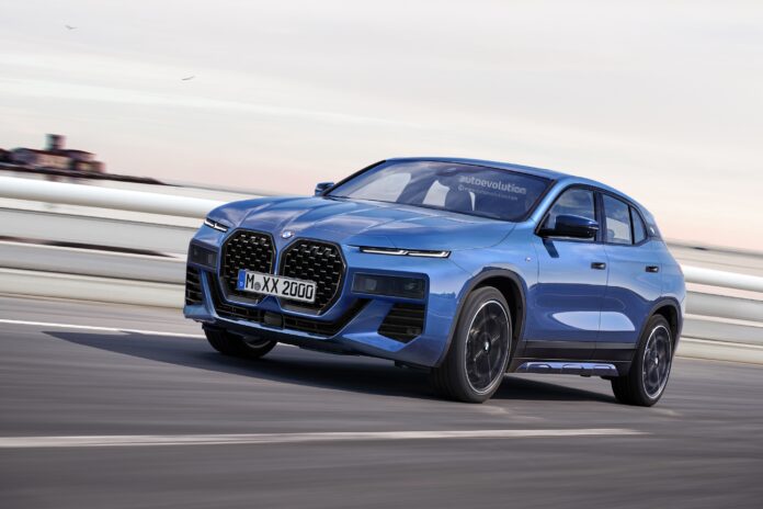 Nuova BMW X2 2023, il rendering in Anteprima