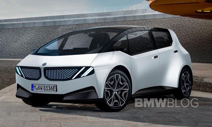 Nuova BMW i3 2023, il Rendering in Anteprima