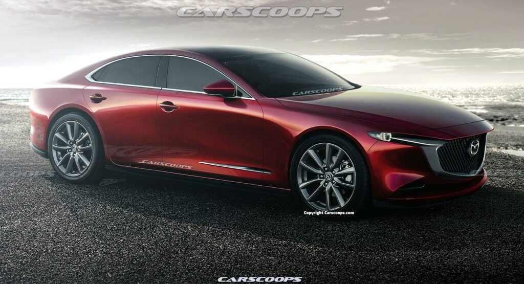 Nuova Mazda 6 2023, il rendering in Anteprima