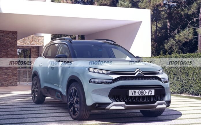 Nuova Citroen C5 Aircross 2022: Rendering del Restyling