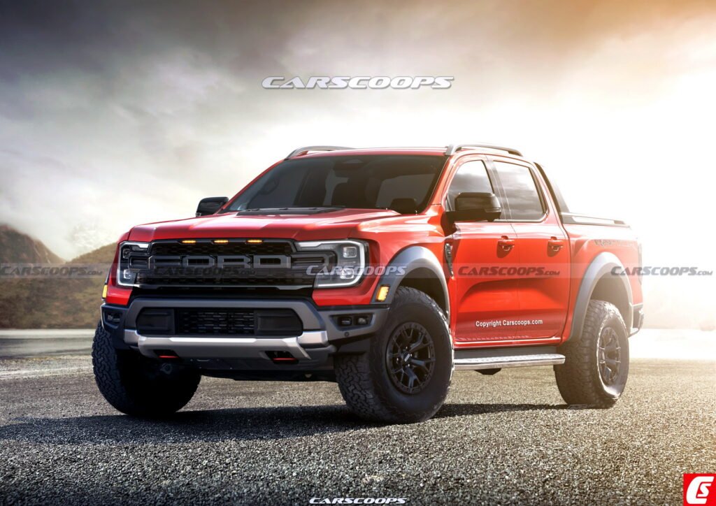 Nuovo Ford Ranger Raptor 2022: Anteprima Rendering