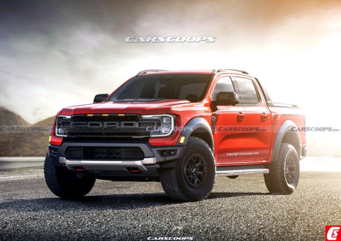 Nuovo Ford Ranger Raptor 2022: Anteprima Rendering