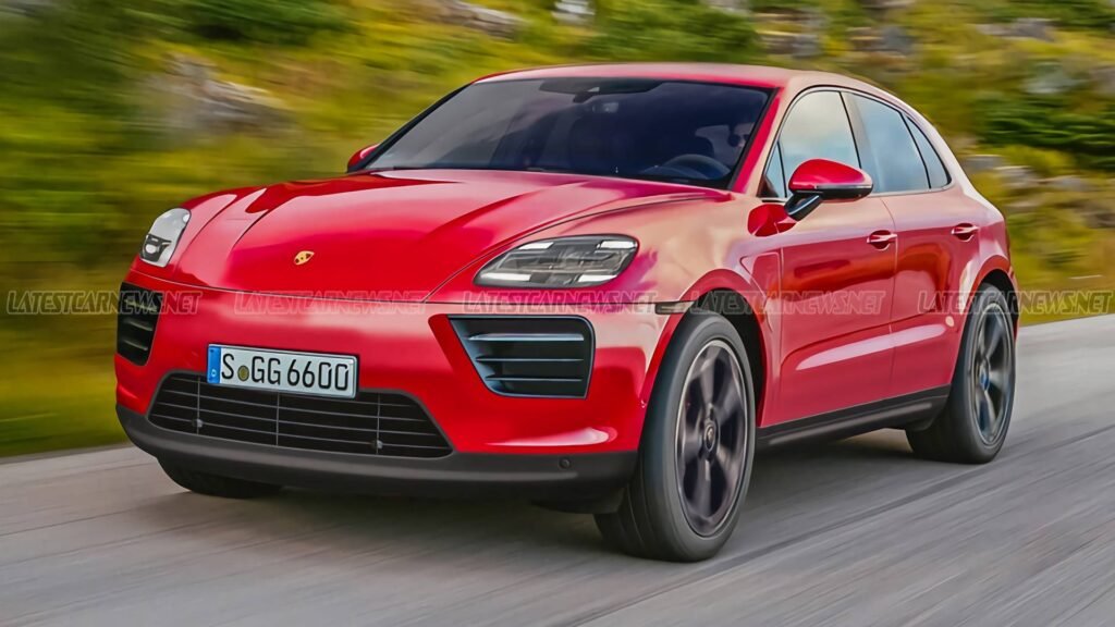 Nuova Porsche Macan 2023: Rendering della 100% elettrica