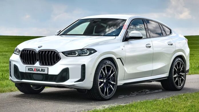 Nuova BMW X6 2023: Restyling in Anteprima Rendering