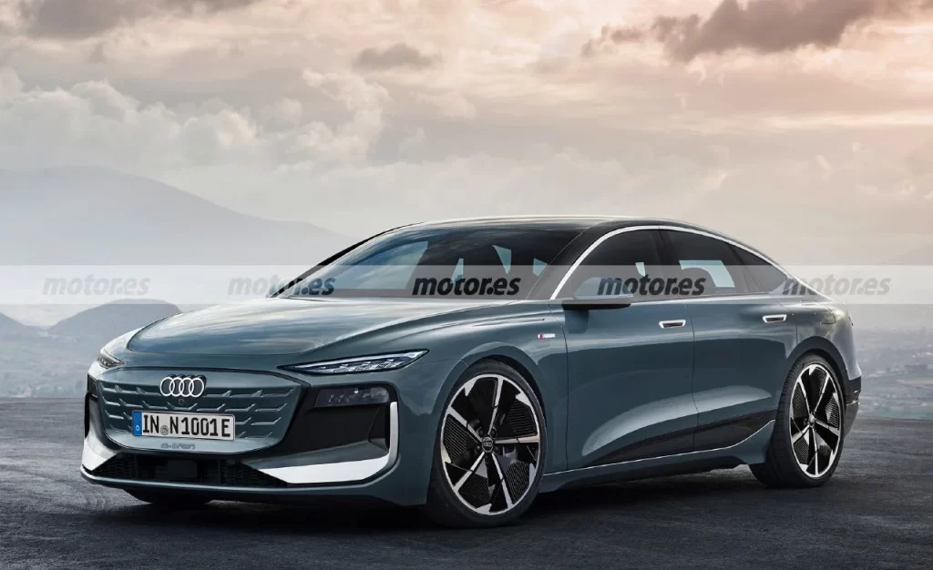 Nuova Audi A6 e-tron 2024: Rendering in Anteprima
